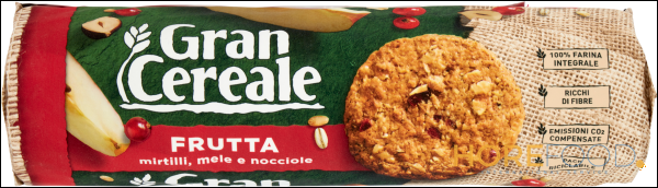 GRAN CEREALE BISCOTTI FRUTTA 250 GR