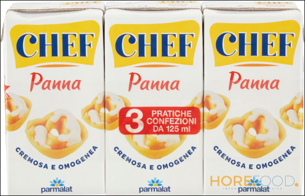 CHEF PARMALAT PANNA UHT 125ML X3
