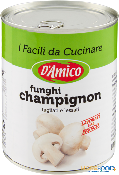 D'AMICO FUNGHI CHAMPIGNONS TAGLIATI 800 GR