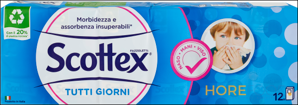SCOTTEX FAZZOLETTI X9 12 PZ