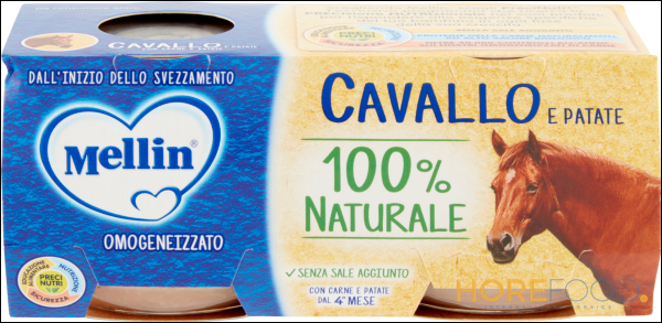 MELLIN OMOGENEIZZATO ALLA CARNE CAVALLO 80GR X2 160 GR