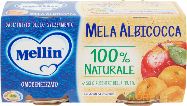 MELLIN OMOGENEIZZATO ALLA FRUTTA ALBICOCCA 100GR X2 200 GR