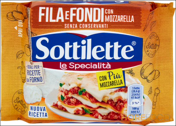 SOTTILETTE FILA E FONDI ALLA MOZZARELLA 200 GR