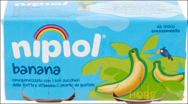NIPIOL OMOGENEIZZATO ALLA FRUTTA BANANA E MELA 80GR X2 160 GR