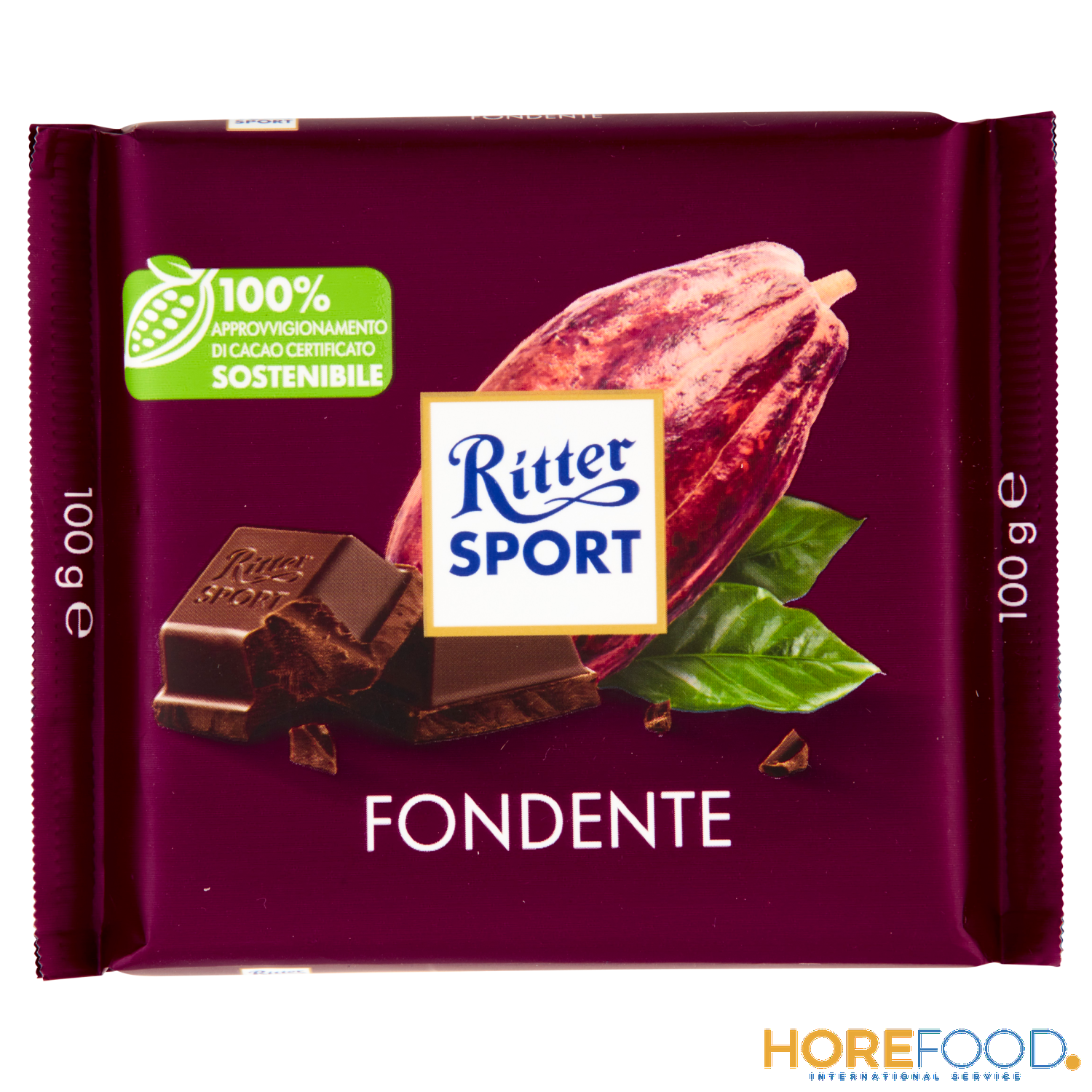 Cioccolato Fondente 50% Cacao, 100 g - RITTER SPORT
