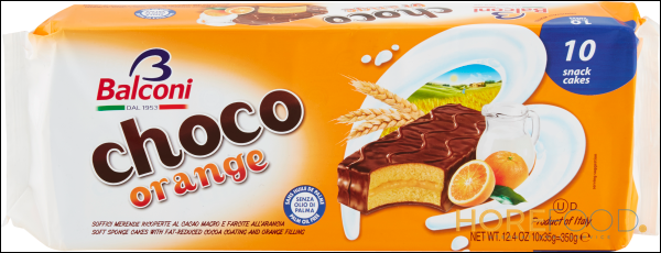 BALCONI CHOCO ORANGE X10 350 GR
