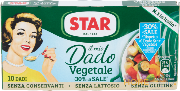 STAR DADO PER BRODO VEGETALE -30% DI SALE X10 100 GR