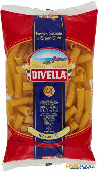 DIVELLA PASTA DI SEMOLA RIGATONI N.17 500 GR