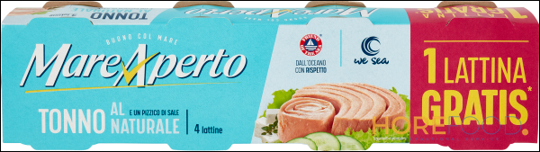 MAREAPERTO TONNO AL NATURALE 80GR X3 +1