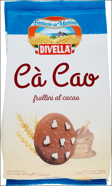 DIVELLA CA'CAO FROLLINI AL CACAO 400 GR
