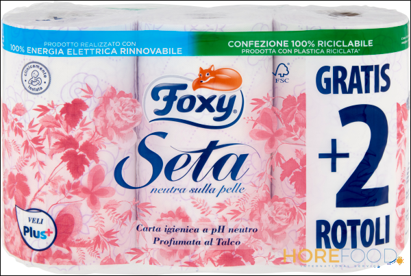 FOXY CARTA IGIENICA SETA 3 VELI 4+2 6 PZ