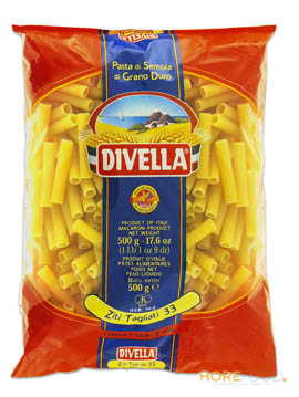 DIVELLA PASTA DI SEMOLA ZITI TAGLIATI N.33 500 GR