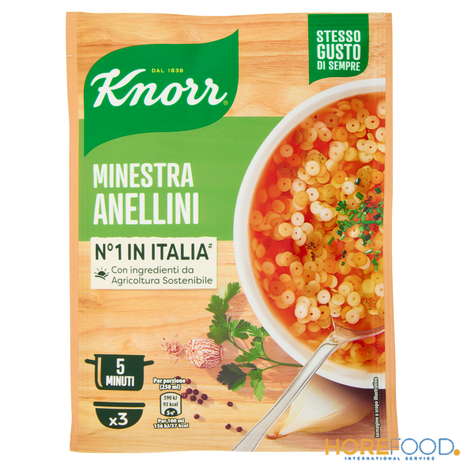 KNORR MINESTRA DI ANELLINI 82 GR