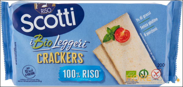 SCOTTI CRACKERS DI RISO SENZA GLUTINE X8 200 GR