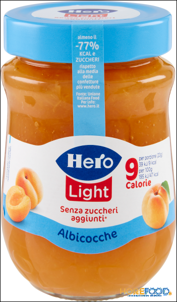 HERO CONFETTURA ALBICOCCA LIGHT SENZA ZUCCHERO 280 GR