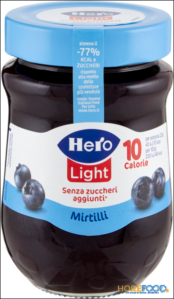 HERO CONFETTURA MIRTILLI LIGHT SENZA ZUCCHERO 280 GR