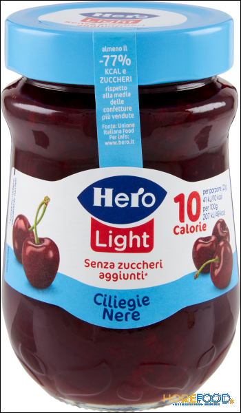 HERO CONFETTURA CILIEGIE NERE LIGHT SENZA ZUCCHERO 280 GR