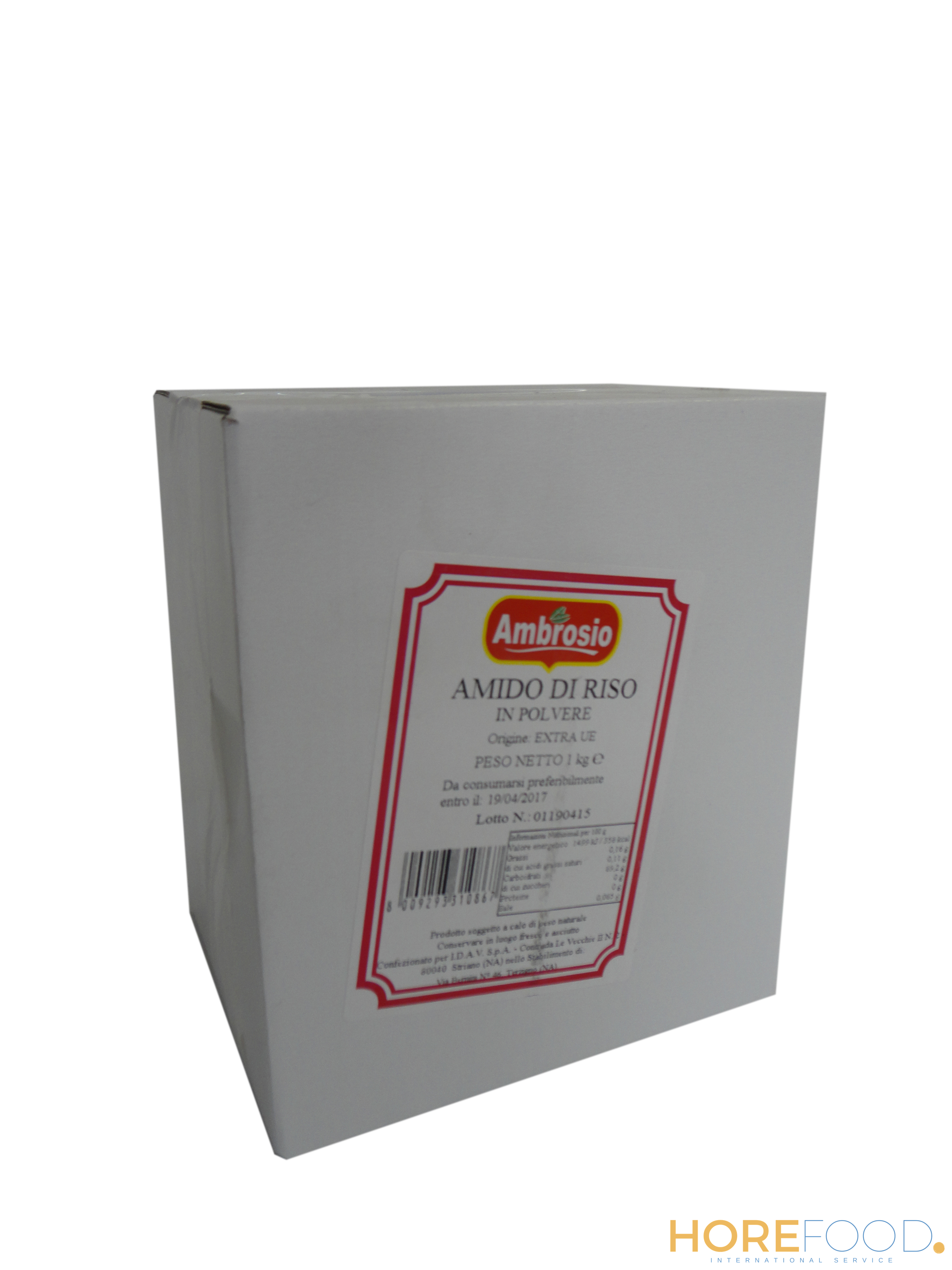 AMBROSIO AMIDO DI RISO IN POLVERE 1 KG