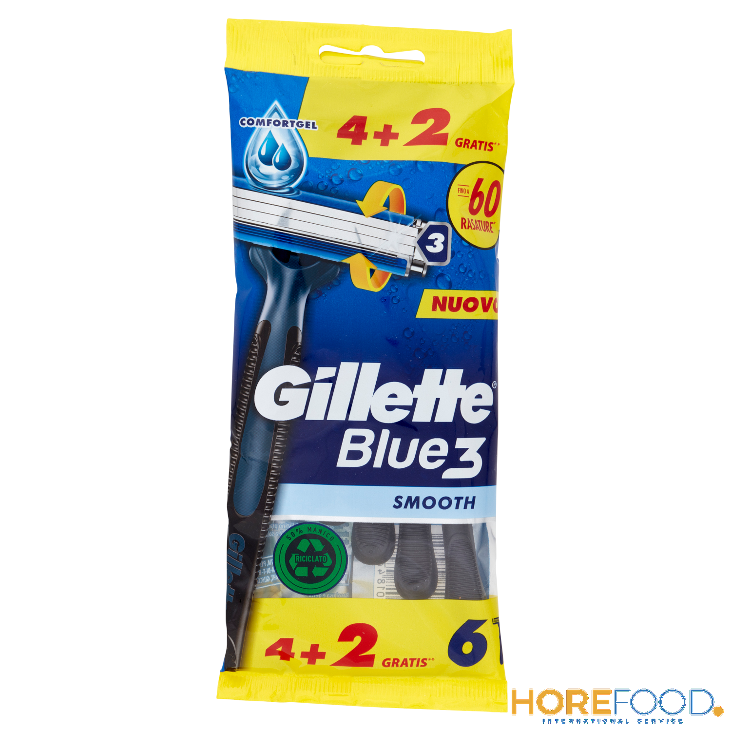 GILLETTE BLUE II PELLE NORMALI 4 PZ