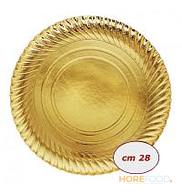 PIATTI TONDI COLOR ORO 28 CM 1 KG