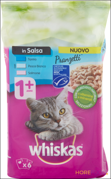 WHISKAS PRANZETTI PESCE 50X6 300 GR