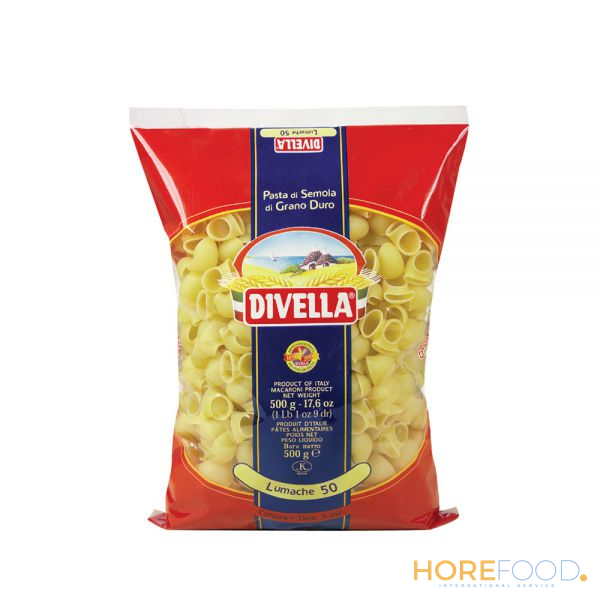 DIVELLA PASTA DI SEMOLA LUMACHE N.50 500 GR