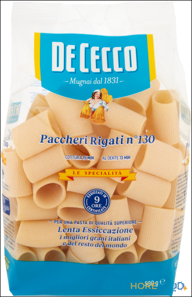 DE CECCO LE SPECIALITA' PACCHERI RIGATI N°130 500 GR
