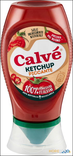 CALVE' KETCHUP HOT PICCANTE TOP DOWN 250 ML