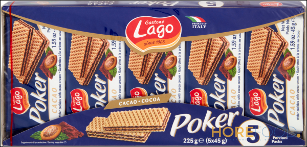 LAGO WAFER CACAO 45GR X5