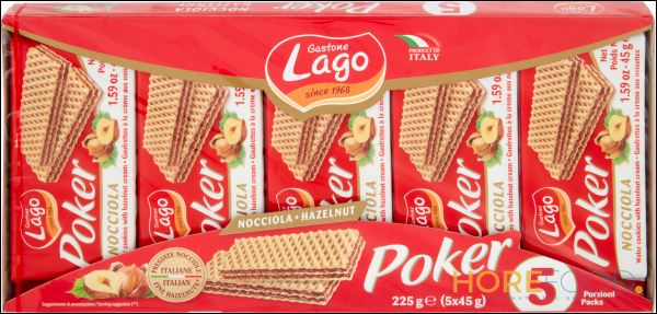 LAGO WAFER NOCCIOLA 45GR X5