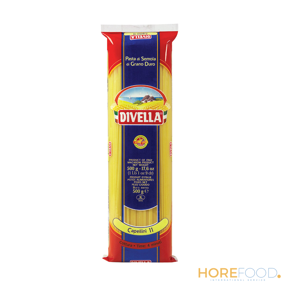 DIVELLA PASTA DI SEMOLA CAPELLINI N.11 500 GR