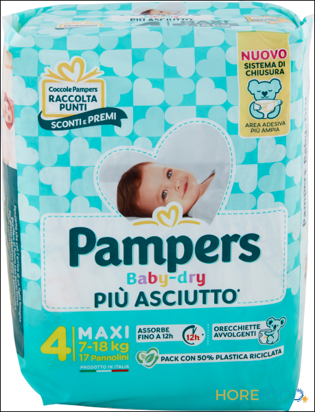 PAMPERS BABY DRY MAXI 7-18 KG 19 PZ