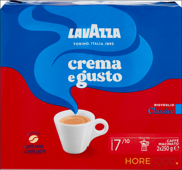 LAVAZZA CAFFE' CREMA E GUSTO 250 GR X2