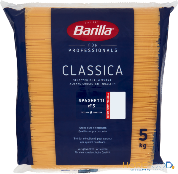 BARILLA PASTA DI SEMOLA SPAGHETTI 5 KG