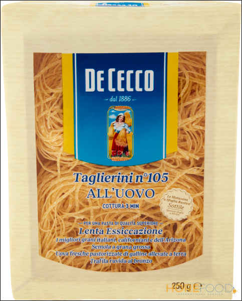 DE CECCO TAGLIERINI N°105 ALL'UOVO 250 GR