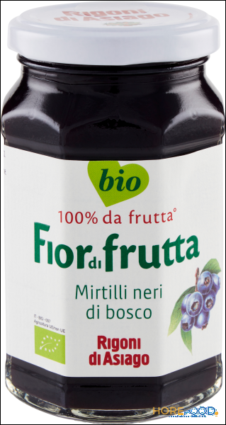 RIGONI CONFETTURA FIOR DI FRUTTA MIRTILLI NERI 250 GR