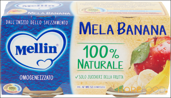MELLIN OMOGENEIZZATO MELA E BANANA 100GR X2