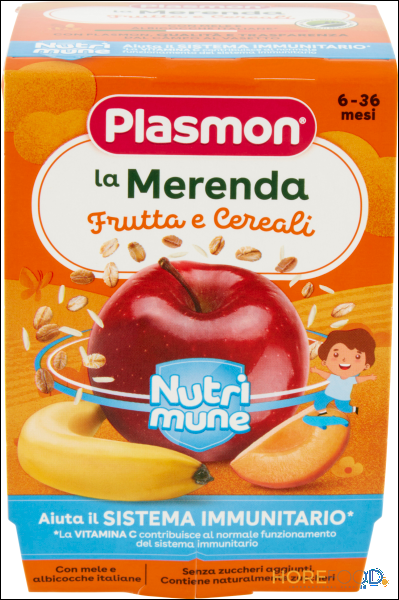 PLASMON MERENDA FRUTTA CEREALE GR120X2 240 GR