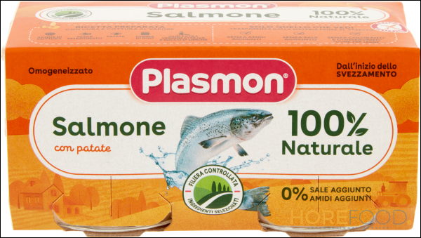 PLASMON OMOGENEIZZATO SALMONE CON VERDURE 80G X2
