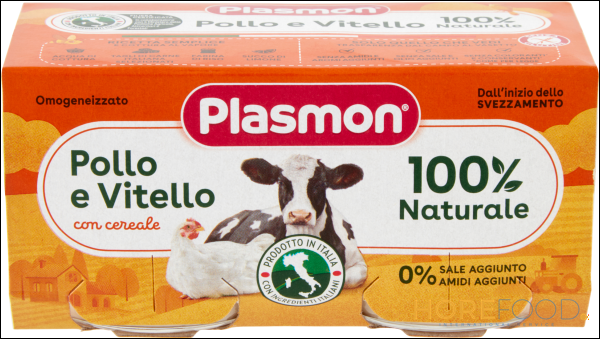 PLASMON OMOGENEIZZATO VITELLO E POLLO 80G X2