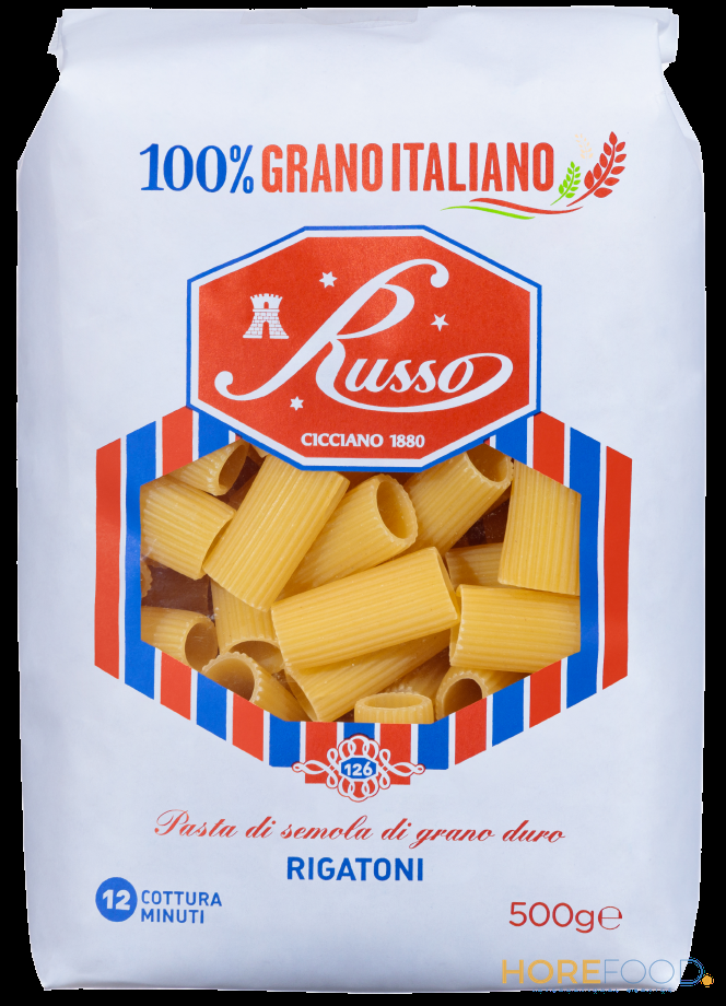 RUSSO PASTA DI SEMOLA RIGATONI 500 GR