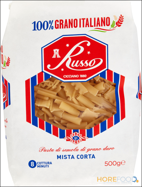 RUSSO PASTA DI SEMOLA MISTA CORTA 500 GR