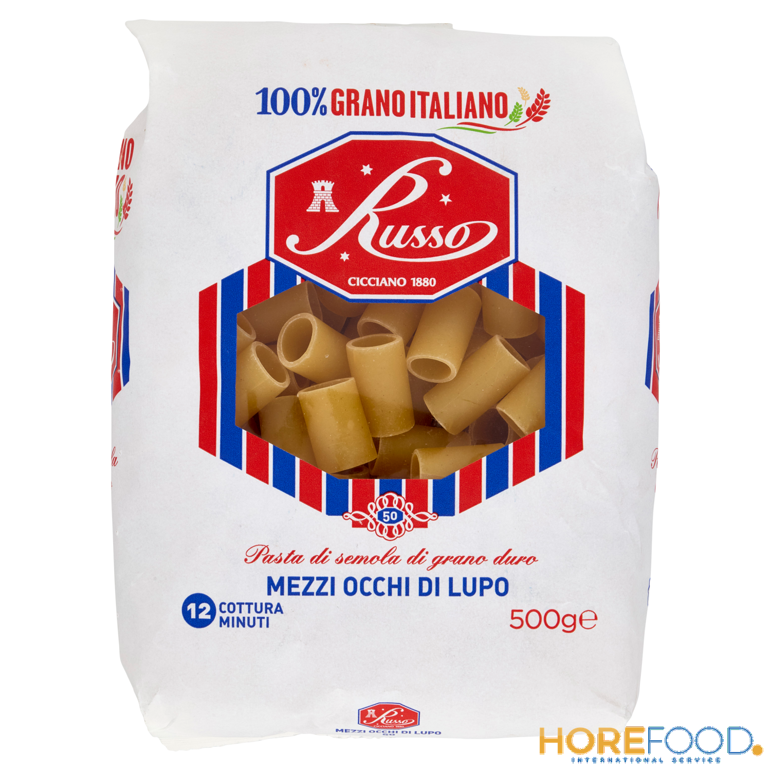 RUSSO PASTA DI SEMOLA MEZZI OCCHI LUPO 500 GR