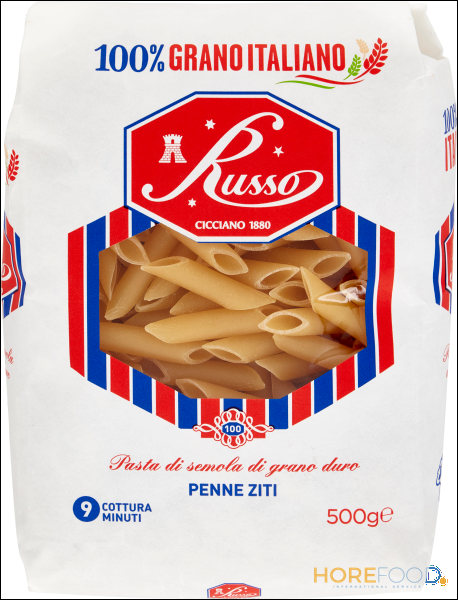 RUSSO PASTA DI SEMOLA PENNE ZITI 500 GR