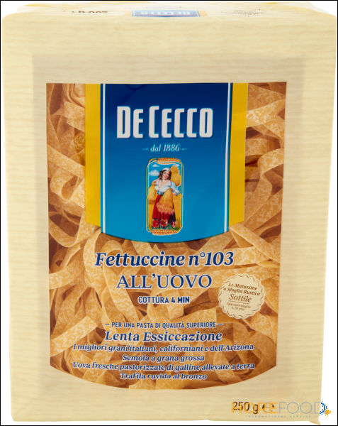 DE CECCO FETTUCCINE N°103 ALL'UOVO 250 GR