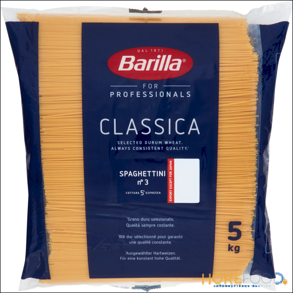 BARILLA PASTA DI SEMOLA SPAGHETTINI 5 KG