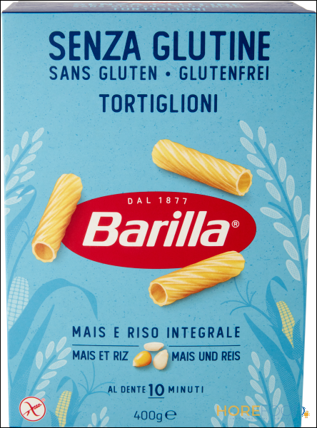 BARILLA PASTA SENZA GLUTINE TORTIGLIONI 400 GR