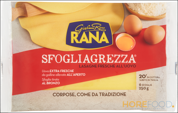 RANA SFOGLIAGREZZA LASAGNE FRESCHE ALL'UOVO 250 GR