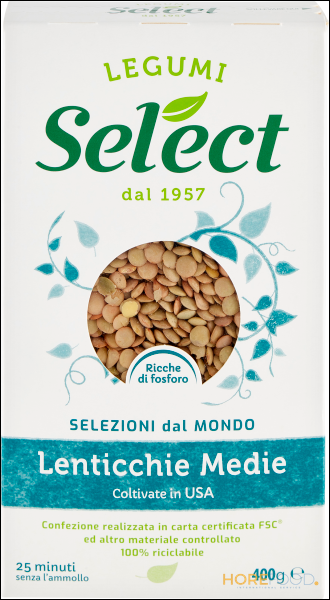 SELECT LENTICCHIE MEDIE 400 GR