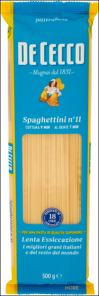 DE CECCO PASTA DI SEMOLA SPAGHETTINI N°11 500 GR